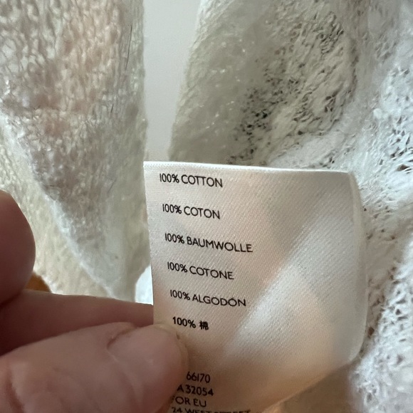 Perfect Light Sweater For Now!   We The Free Ocean Air Hacci Sweater in White - Picture 6 of 7